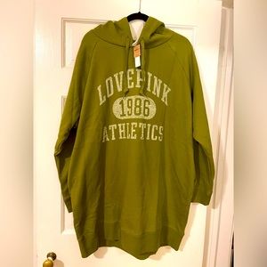 Brand new XXL For the Curvy Ladies Victoria Secret Hoodie Dress with pockets.